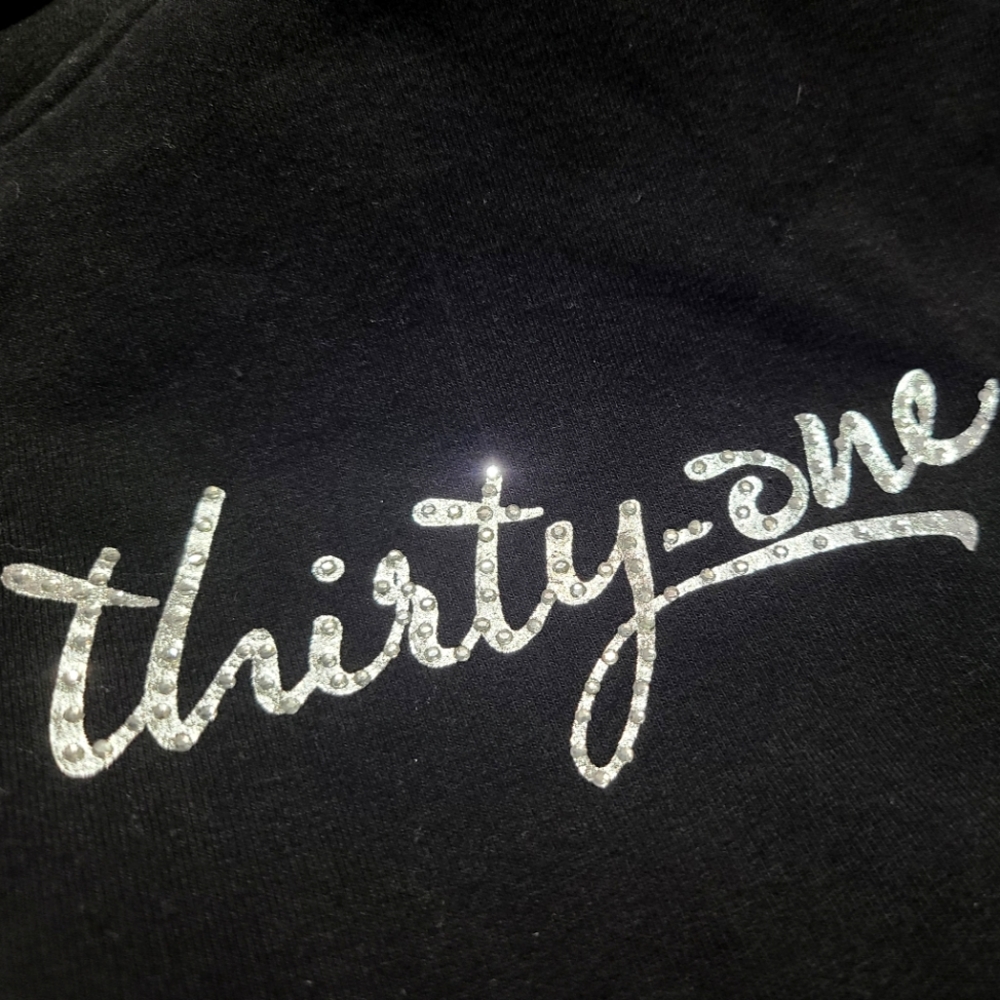 Thirty-One bling logo hoodie Medium